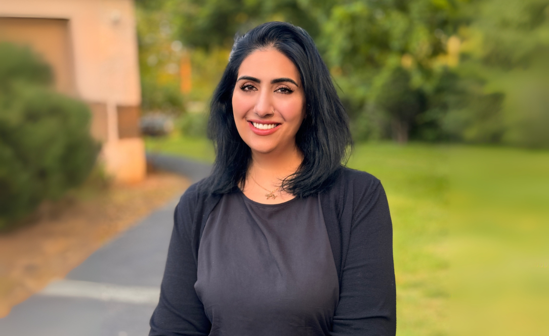 Rubina in graduation attire